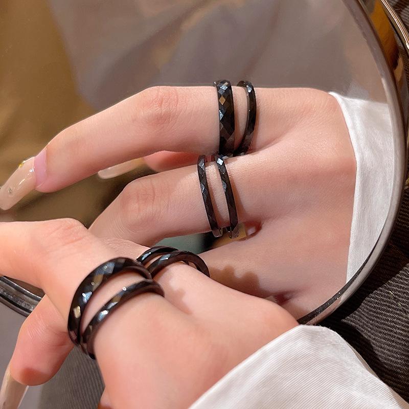 Design Plain Ring Ring Women's New Chinese Style Index Finger Ring National Style Jewelry