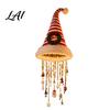 Indoor Christmas Craft Supplies Light‑Up Santa Hat Hanging Chandelier DIY Kit Warm LED String Lights Light Ornaments Pendant with Star Tassel,