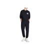 Armani Exchange Solid Color Drawstring Logo Label Sports Casual Pants Men bottoms Deep-Navy-Blue 6RZPKF-ZJ1ZZ-1583