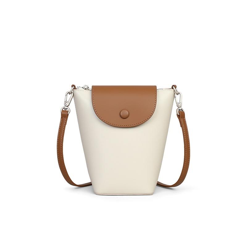 Torba Damska Torba Wiaderko Torba na Telefon Komórkowy Skórzana Damska Torba Crossbody Mini Torba