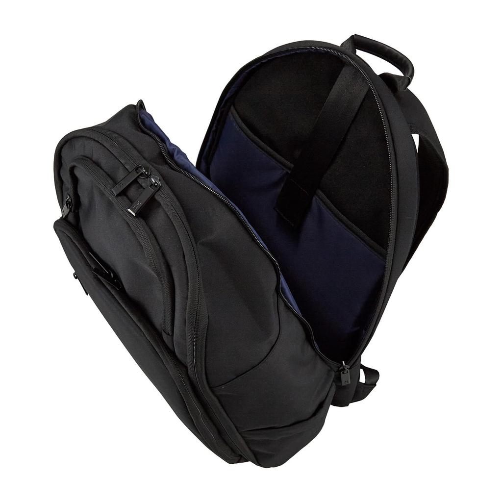 Round Backpack, A4 Size, Water-Repellent, Hapitas Plus HPL5166, Black
