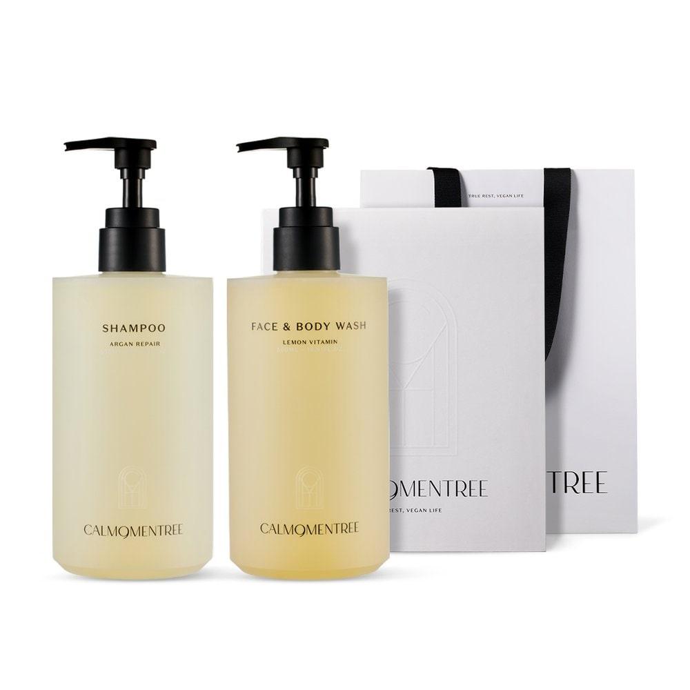 

calmomentree Argan Repair Shampoo & Lemon Vitamin Body Wash Set (500mlx2)