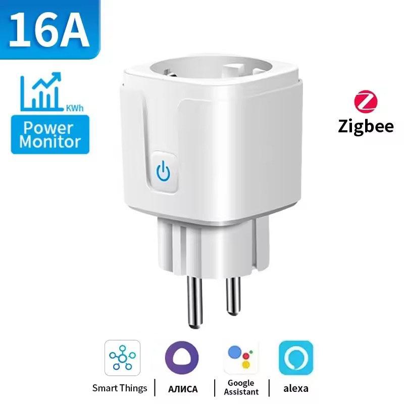 Zigbee 3.0 EU Smart Plug 16/20A with Metering, Alexa Compatible, Supports 3.0 Network Billing