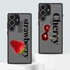 Case for Samsung Galaxy S21 S20 FE S22 S23 FE S26 Note 20 Ultra 10+ S24 Plus S25 Ultra Funda Back Phone Cover Cherry Strawberry