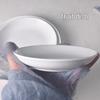 Zhi Shi Commercial White Ceramic Western Dinner Plates