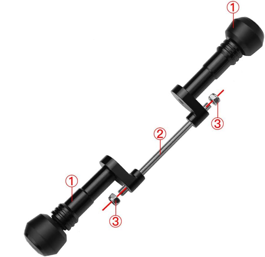 Motorcycle Frame Sliders/Engine Sliders for Honda Rebel 250 (Black)