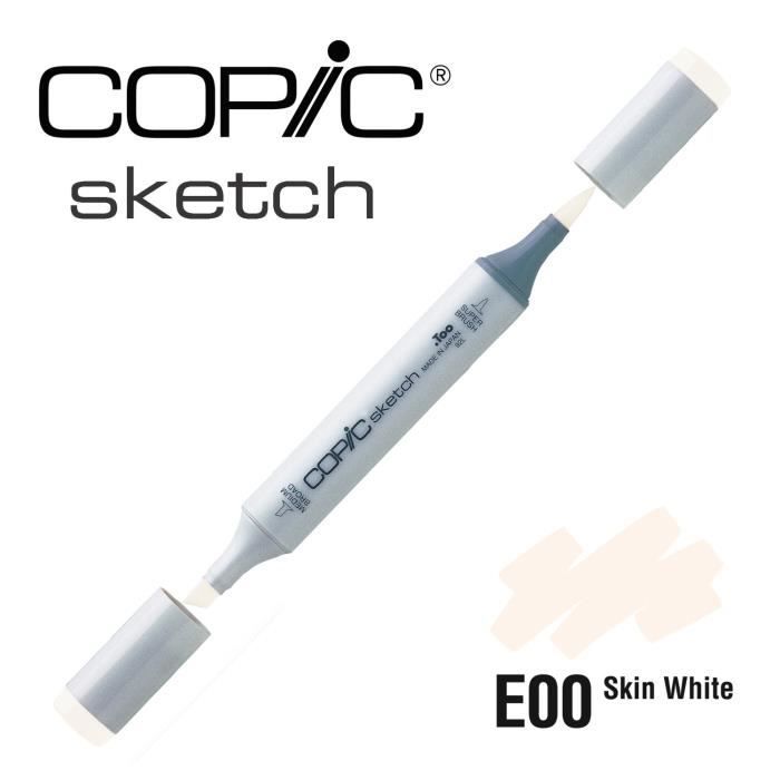 Marqueur à l'alcool Copic Sketch E00 Skin White Beige - COPIC - Marqueur - Rose-beige - Beige - Opaque