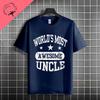 Funny Uncle Level Unlocked Graphic Tshirt Casual Fashion Streetwear 100 Cotton Short Sleeve Crew Neck Tshirt Perfect For Gift