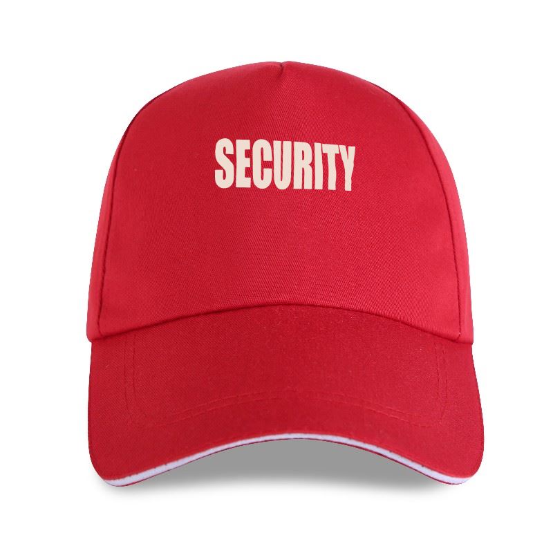 

New Unisexs Black Security Baseball cap Full Size Security Logo Front Back (#10037)