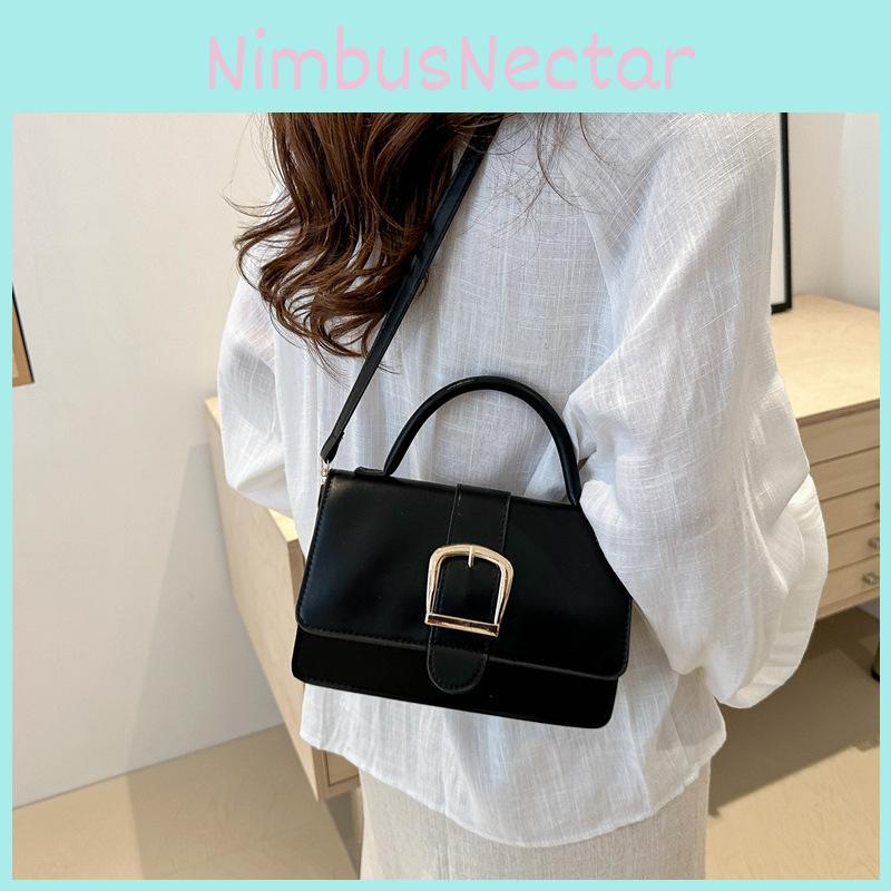 Trendy Pu Leather Small Square Bag Summer Fashionable Crossbody Handbag