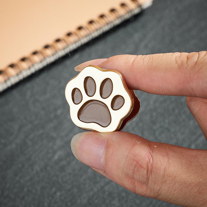 New 1/4pcs Metal Cat Paw Binder Clips Bill Binder Clip Foldback Notes Letter File Paper Clip Binding Securing Clip Office School