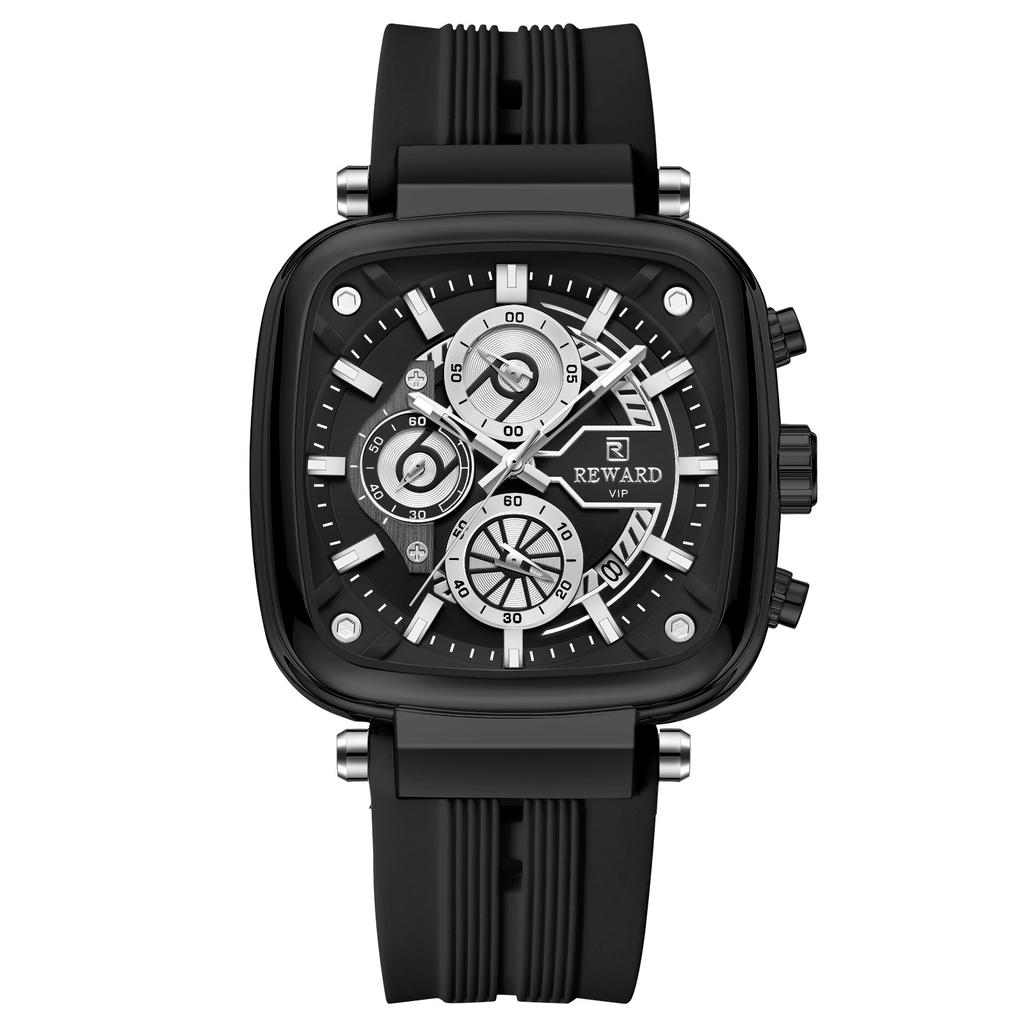 REWARD Reward Men Watches High Quality Coolest Fashion Silicone Quartz Watch logo Waterproof IP Plating Watch for Men