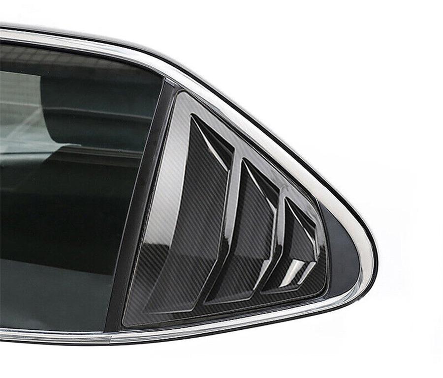 Vzhled karbonových vláken Krycí lišta žaluzií zadního bočního okna Pro 2018-2023 Toyota Camry