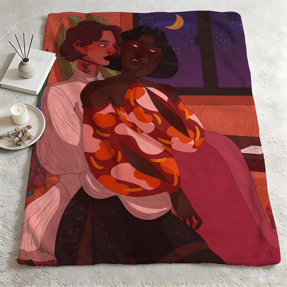 artist GGabriella Grimess Throw Warm Soft Flannel Blanket Multiuse for Sofa Bed Camping Travel Nap