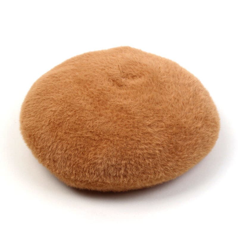 Universal Chemistry Fur Beige Beret Beret