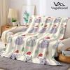Cute Hippo Christmas Flannel Blanket Warm Soft Halloween Christmas All-Season Couch Decorative Cozy Warm Gift