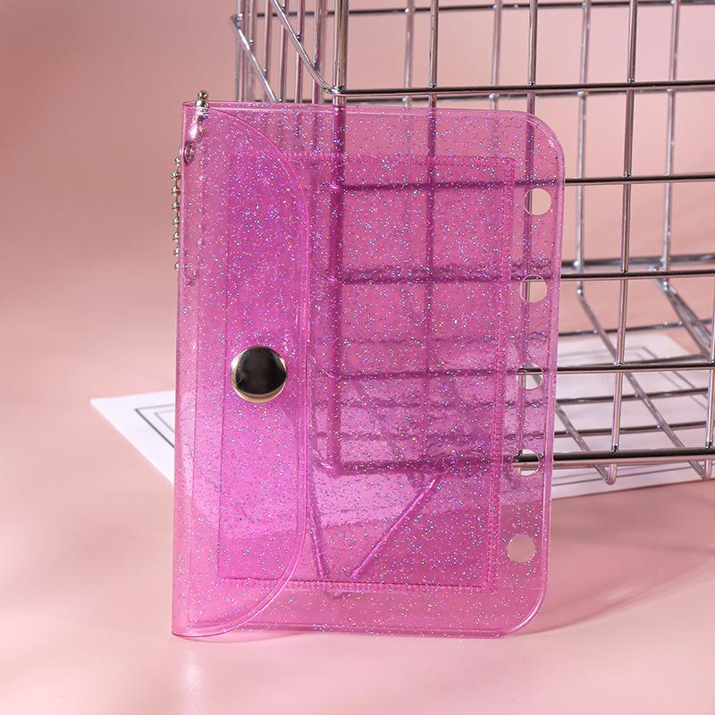 Upgraded A8M5 Double-Sided Loose-Leaf Card Holder & Transparent Coin Purse