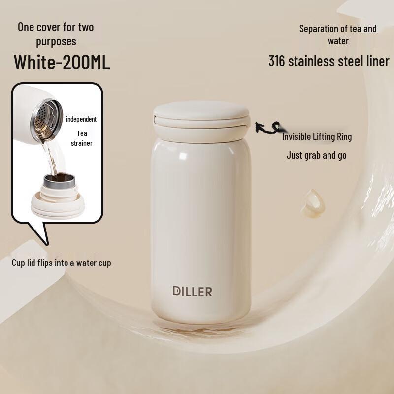 Delebear Mini Portable Stainless Steel Thermos Bottle