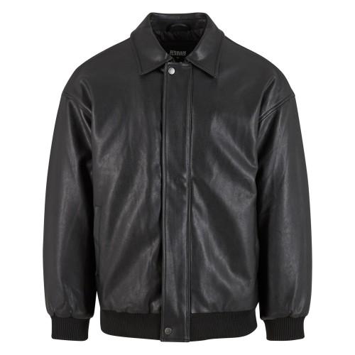 Urban Classics Mens Synthetic Leather Blouson Jacket