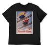 Flexible Flyer Vintage Ski Poster T-Shirt Funny Gifts Street Wear Blouse Vintage T Shirt Men