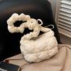 Korea Niche Cloud Crossbody: 2024 Women's Puff Pleated Dumpling Bag