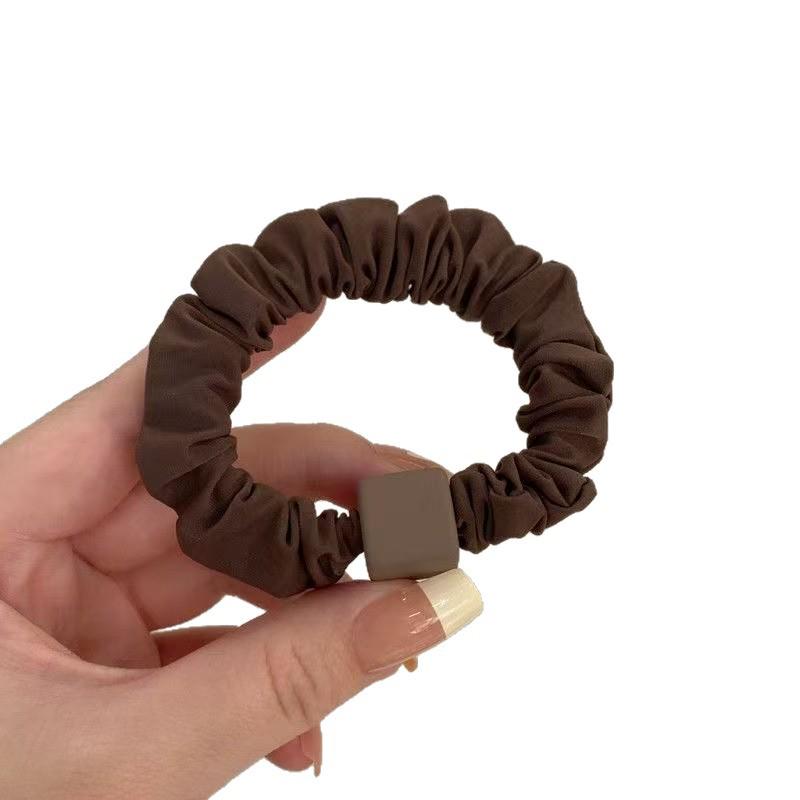 High-End Geometric Minimalist Hair Ties: Versatile Korean-Inspired Rubber Bands for Women