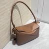 Long Handle Splicing Geometric Bag Fashionable Versatile Hand Carry Shoulder Messenger Bag
