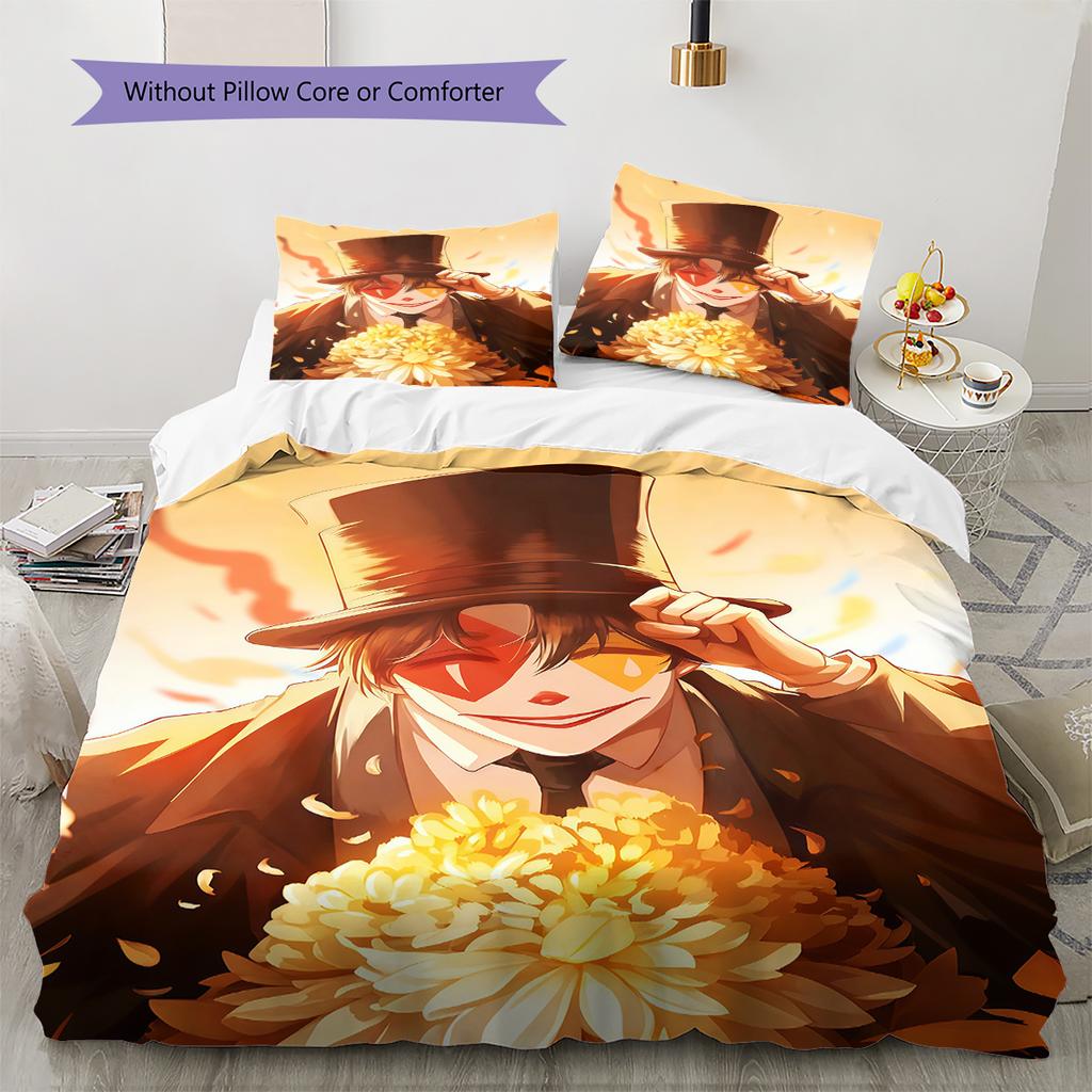 Lord Of The Rings Pattern Bedding,Quilt Set Quilt Cover Pillowcase Home Birthday Gift (1 * Duvet Cover + 2 * Pillowcase, Without Core)