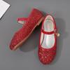 Girls' Sequined Princess Shoes - Spring/Autumn, Ballet Flat for Dance, Catwalk, or Evening Dress.
