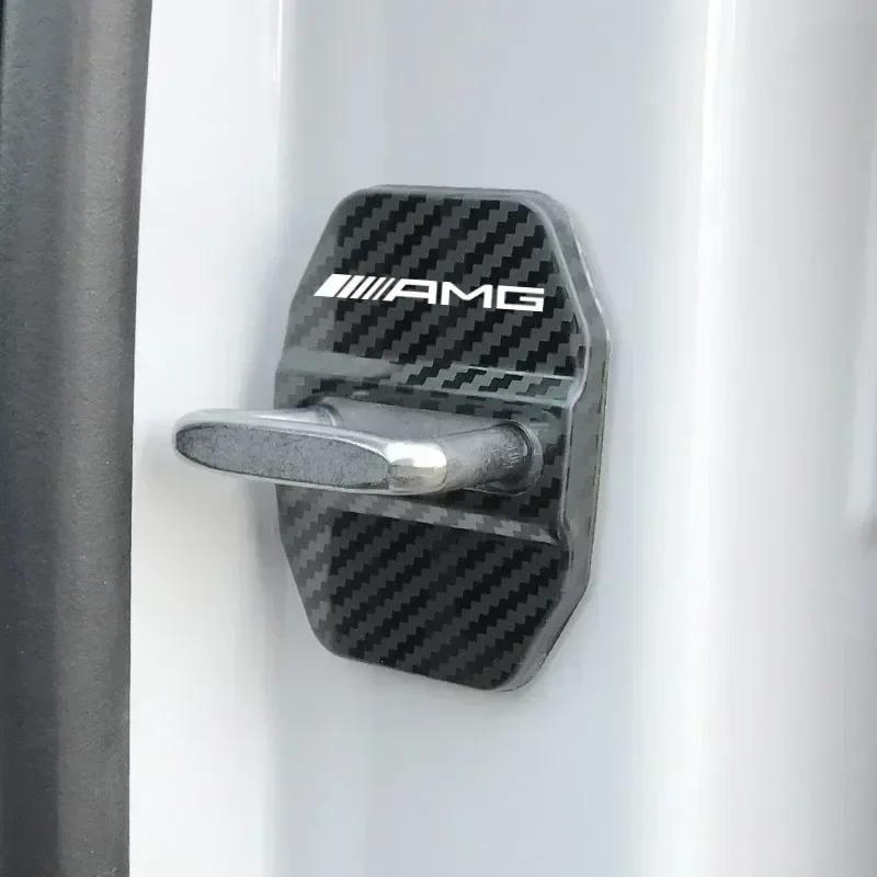 for Mercedes Benz W212 W204 W211W168 W213 W205 W210 W124 Door Lock Decoration rust protection Stainless Steel Plastic Cover