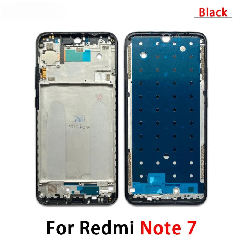 Front Housing Middle Frame LCD Frame Screen Bezel Cover Holder Replacement Parts For Redmi Note 7 8 Pro 9S 9 Pro