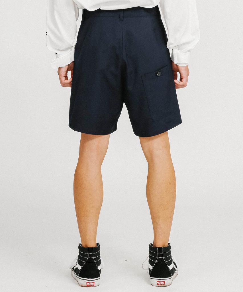 AJOBYAJO Slit Shorts [Navy]
