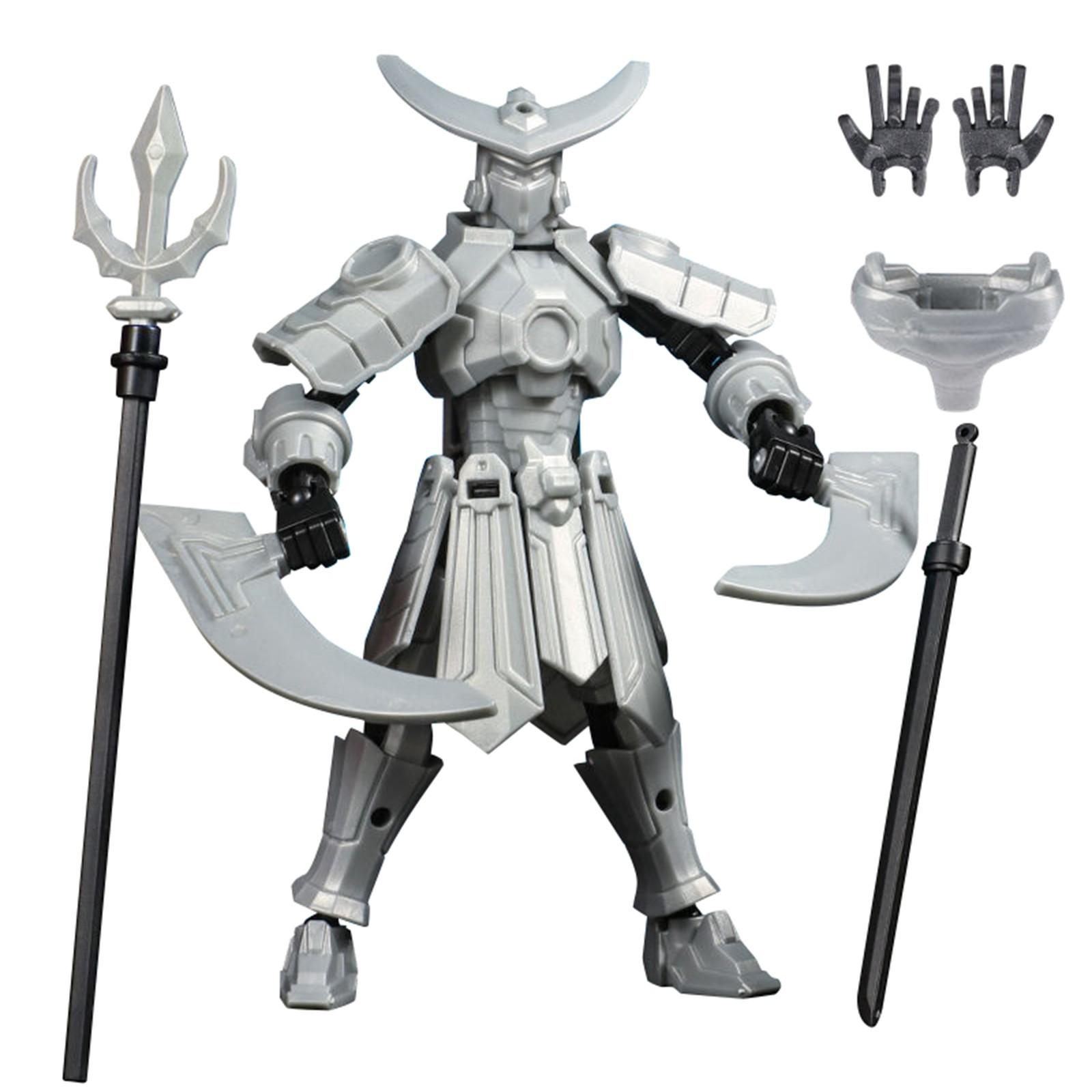 

Совместная подвижная 3D-печатная кукла-игрушка, креативное декомпрессионное настольное украшение One Size серебряный