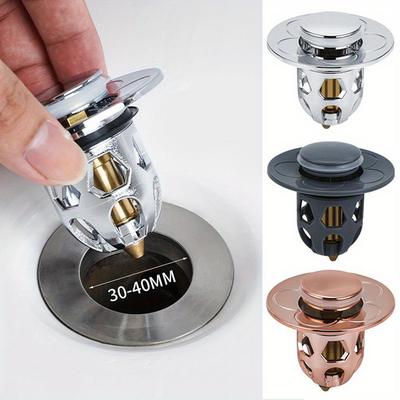 Washbasin Pop-Up Bounce Core Basin Drain Filter Hair Sink Strainer Bathtub Stopper Bathroom Tool