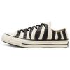Chuck 70 1970s Casual Low-Top Espadrilles Unisex Black and White Zebra Stripes