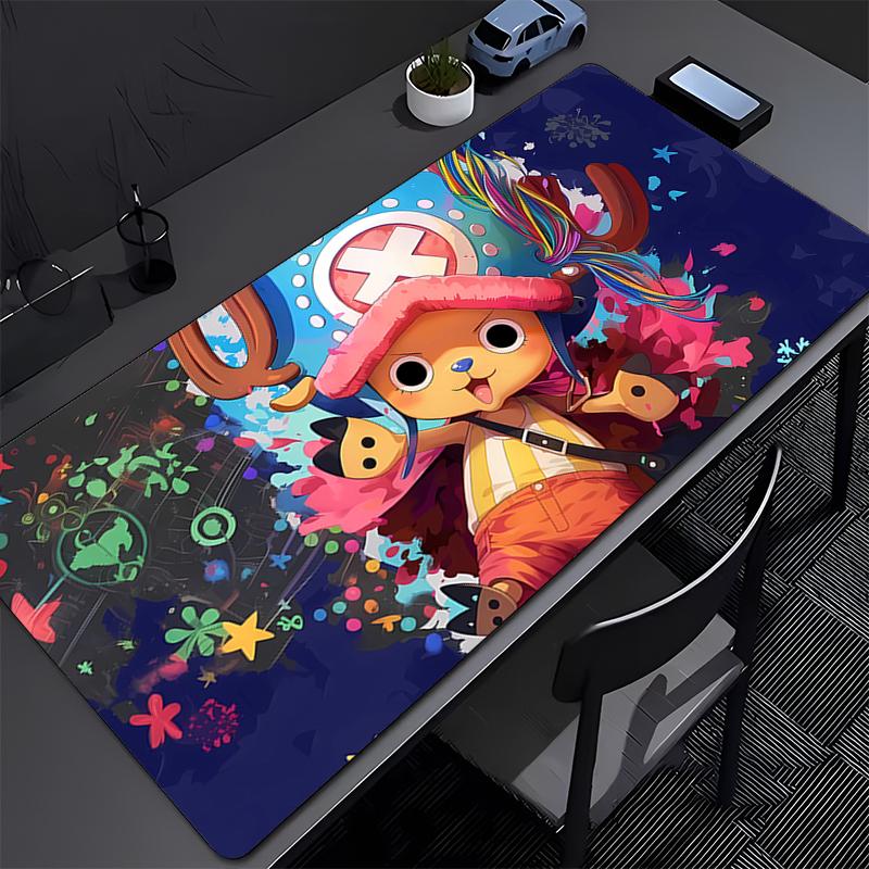 Anime Mouse Pad One Piece Tony Tony Chopper Large Gaming Accessories Game Computer Mousepad Varmilo Keyboard Pad Kawaii Mausepad