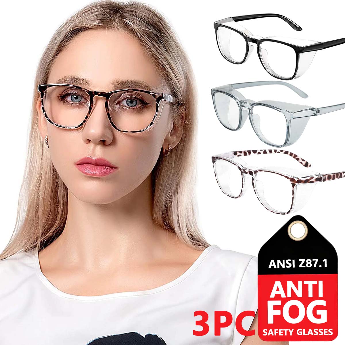 z87 safety glasses fashionable safety glasses women wind protection glasses fogless safety glasses HM9