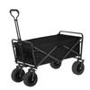 Foldable Wagon Cart with 8-Inch Wheels & Table Top for Camping and Shopping