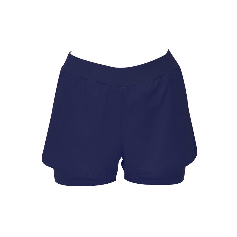 Women's Sporty Two-Piece Swimsuit with Sun Protection, Quick-Dry Boxer Briefs for Diving and Surfing