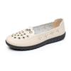 Genuine Leather Breathable Soft Sole Sandals for Middle-Aged & Elderly Women - Non-Slip Flat Heel