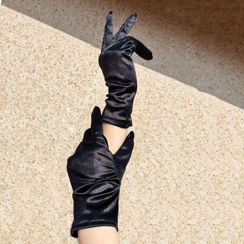 

High Elastic Performance Security Jewelry Waiter Gloves Ladies black Import Classy gloves a pair All yards
