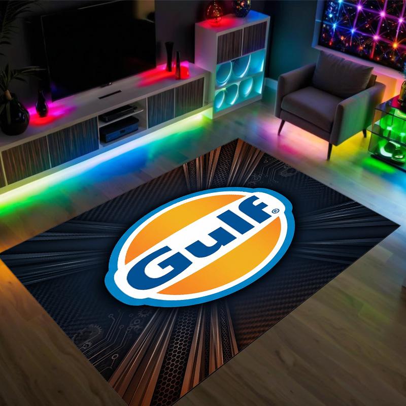 Gulf Design Crystal Velvet Carpet Cozy Non?Slip Printed Rug For Bedroom Living Room Entrance