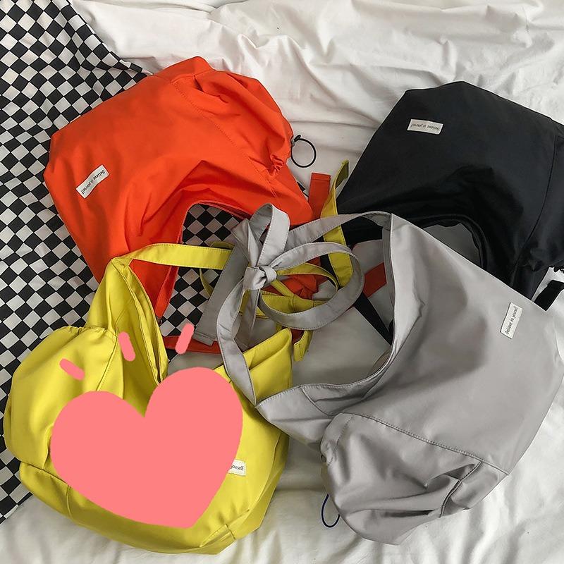 School Bag, Boys Messenger Bag, Large Capacity Casual Trendy Brand Shoulder Bag, Women's Nylon College Student Couple Mailman Bag