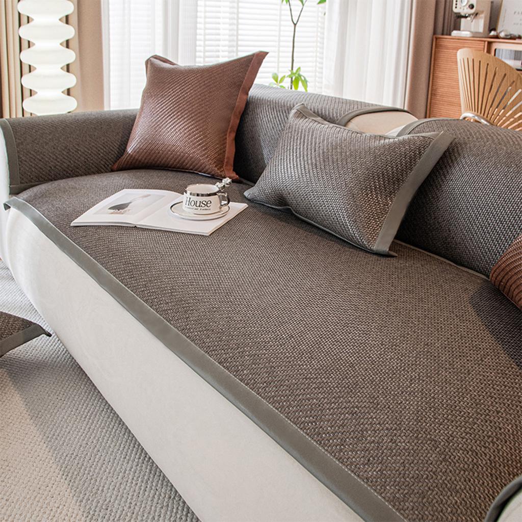 Polštář na pohovku Léto Léto Letní podložka Ratanová podložka Polštář Protiskluzový Odolný proti skvrnám Jednoduchý Potah na pohovku Univerzální potah Vysoce kvalitní pocit