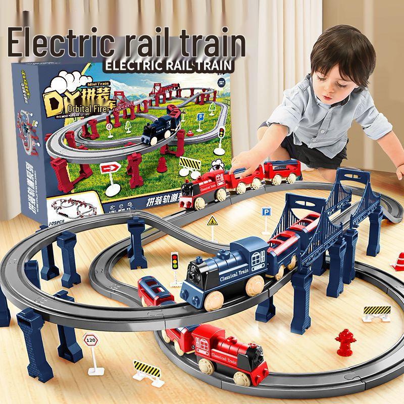 

High-Speed Electric Train EMU Model with Track - Educational Children s Toy Gift