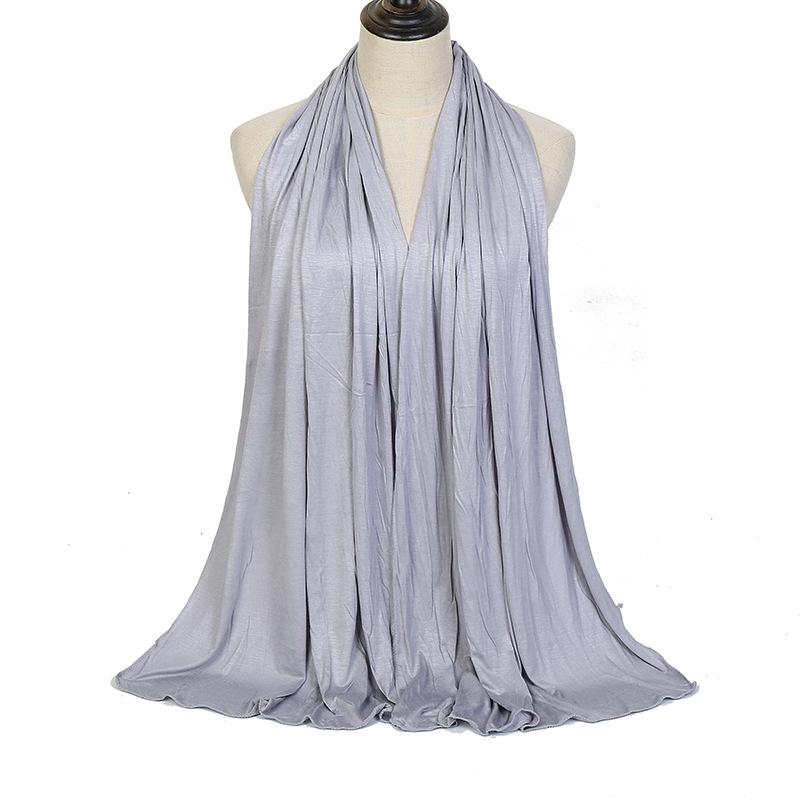 Middle East hot-selling solid color mercerized cotton headscarf soft versatile autumn and winter warm shawl ere carf