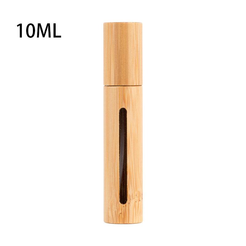 5ml 10ml Bamboo Wood Bottle Perfume Empty Oil Bottle Stainless Roll On Ball Perfume Aromatherapy Bottle Oil Roller Bottle