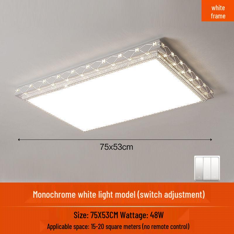 LED Ceiling Light: Simple, Atmospheric Round Fixture for Living Room, Dining Room, Study, and Bedroom.