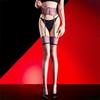 Sexy Women Patchwork Purple Lace Stockings Lace Glossy Shiny Stockings Sheer See Through Vintage Elastic Maid Pantyhose Stocking