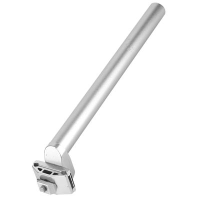 J-ouuo 25.4*300mm Mountain Road Bike Shockproof Bicycle Saddle Seatpost Tube Seatpost (Silver)